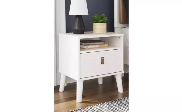 aprilyn white one drawer night stand by ashley