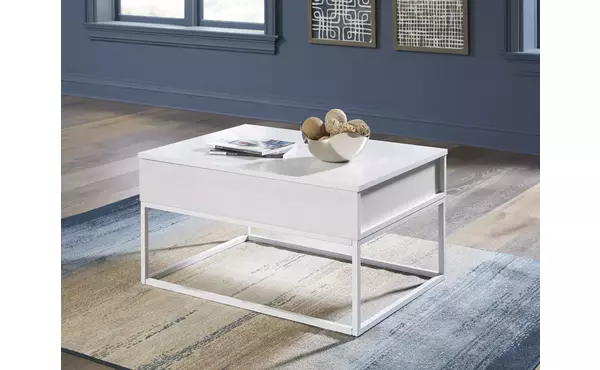 deznee white lift top cocktail table by ashley