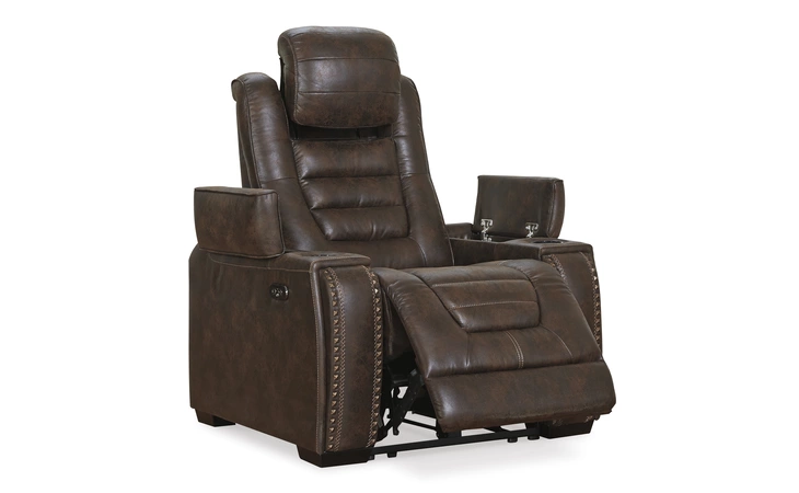 Game Zone PWR RECLINER/ADJ HEADREST ASHLEY Bark 3850113C