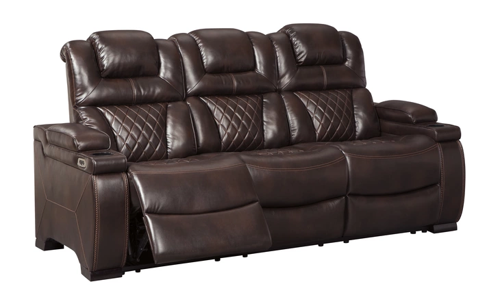 Warnerton PWR REC SOFA WITH ADJ HEADREST ASHLEY Chocolate 7540715C
