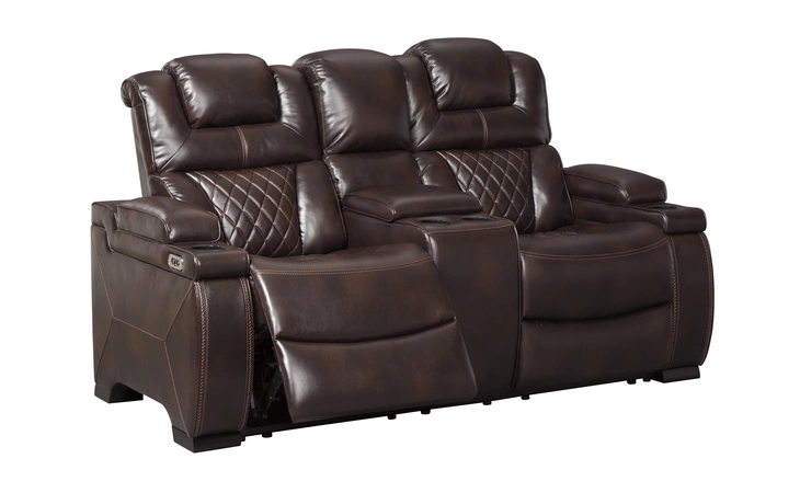 Warnerton PWR REC LOVESEAT/CON/ADJ HDRST ASHLEY Chocolate 7540718C