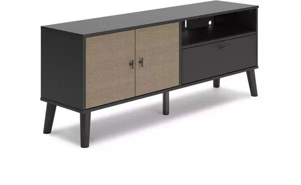 charlang two-tone medium tv stand by ashley
