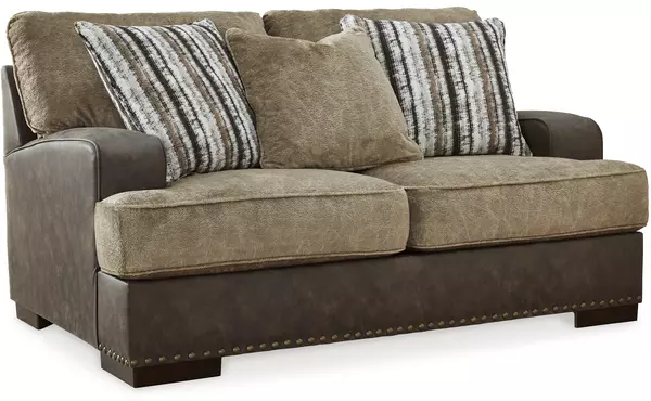 alesbury chocolate loveseat by ashley