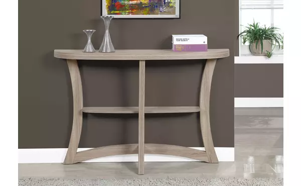 accent table - 47 l - dark taupe hall console by monarch specialties