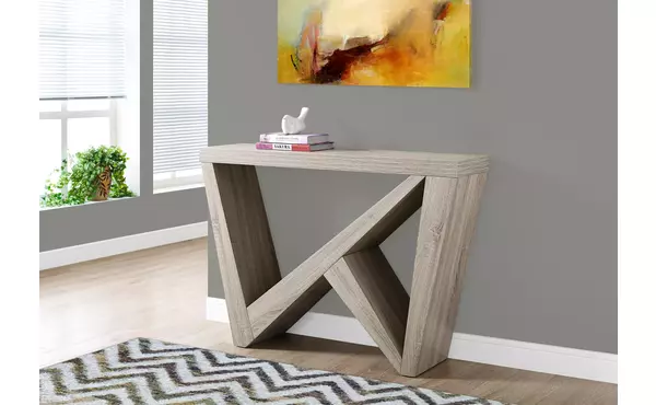 accent table - 48 l - dark taupe hall console by monarch specialties