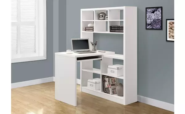 computer desk - white left or right facing corner by monarch specialties