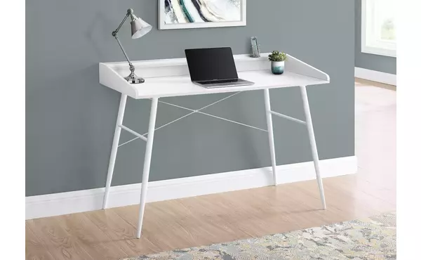 computer desk - 48 l - white - white metal by monarch specialties