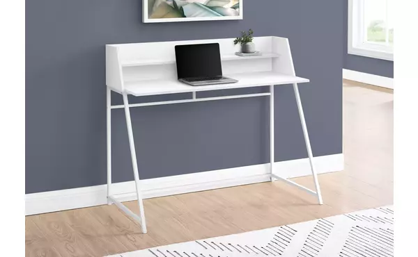 computer desk - 48 l - white - white metal by monarch specialties