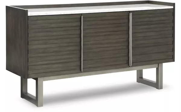 arkenton grayish brown dining room server by ashley