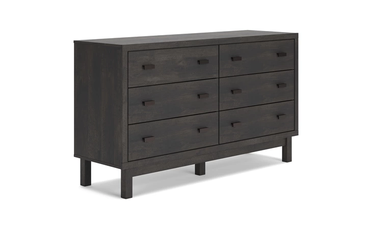 SIX DRAWER DRESSER ASHLEY Toretto Charcoal B1388-231