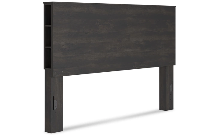 KING BOOKCASE HEADBOARD ASHLEY Toretto Charcoal B1388-69