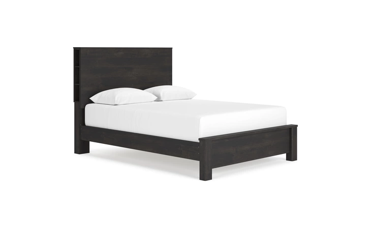 QUEEN/KING PLATFORM RAILS ASHLEY Toretto Charcoal B1388-95