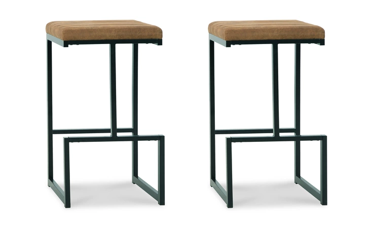 Strumford TALL UPH BARSTOOL (2/CN) ASHLEY Black D109-230