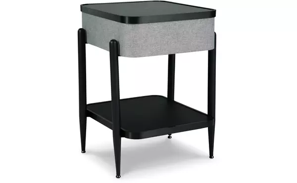 jorvalee gray/black accent table with speaker by ashley