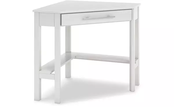 grannen white home office corner desk by ashley