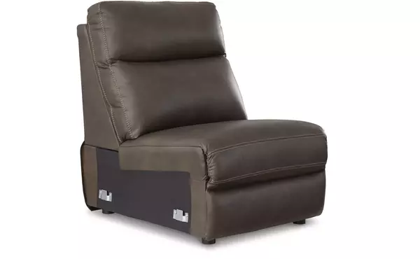 salvatore chocolate armless chair by ashley