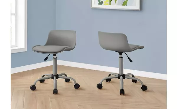 office chair - grey juvenile - multi-position by monarch specialties