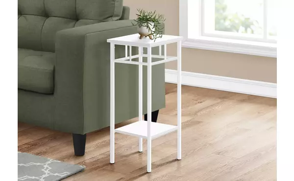 accent table - 28 h - white - white metal by monarch specialties