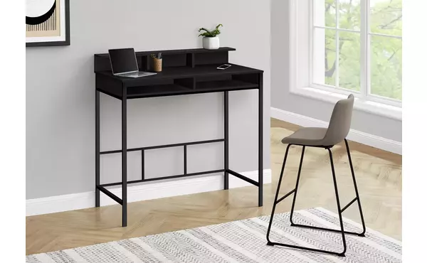 computer desk - 48 l - black - black standing height by monarch specialties