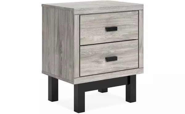 vessalli gray two drawer night stand by ashley