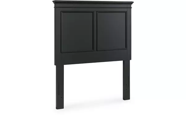 lanolee black twin panel headboard by ashley