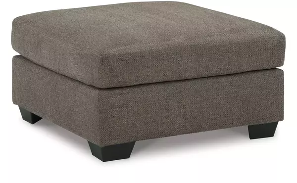 mahoney chocolate oversized accent ottoman by ashley