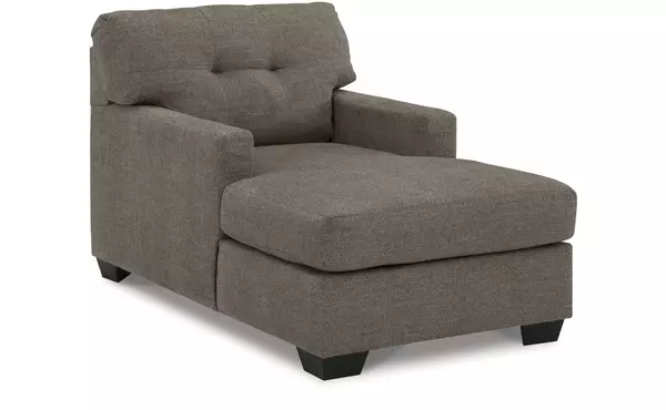 mahoney chocolate chaise by ashley