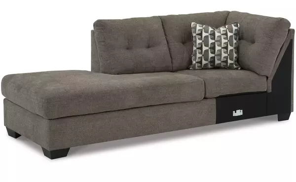 mahoney chocolate laf corner chaise by ashley