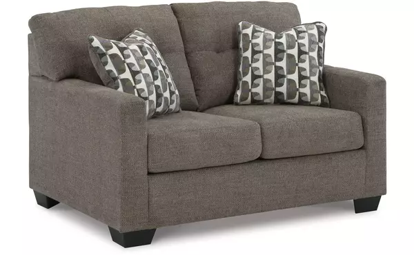 mahoney chocolate loveseat by ashley
