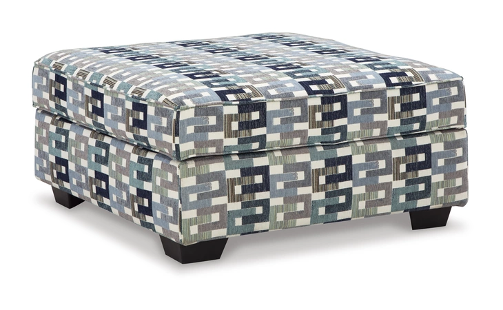 OTTOMAN WITH STORAGE ASHLEY Valerano Parchment 3340411