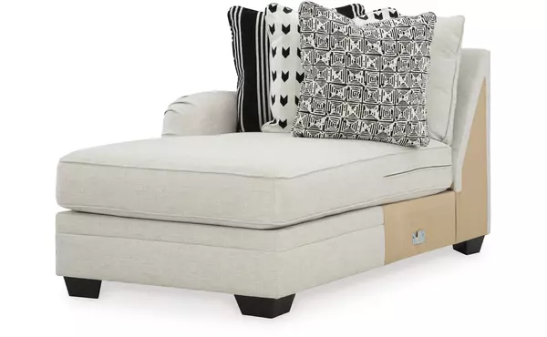huntsworth dove gray laf corner chaise by ashley