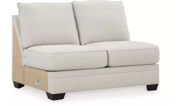 huntsworth dove gray armless loveseat by ashley
