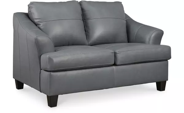 genoa steel loveseat by ashley