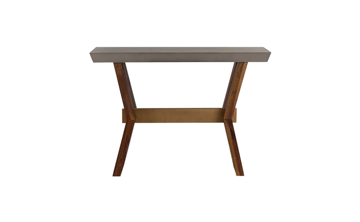 LCPJCNCC  PICADILLY RECTANGLE CONSOLE TABLE IN ACACIA WOOD AND CONCRETE