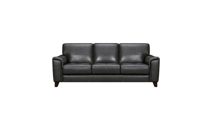 LCBE3PW  BERGEN 87 PEWTER GENUINE LEATHER SQUARE ARM SOFA