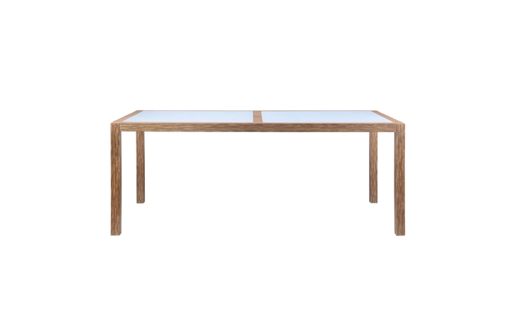 LCSIDIEUC  SIENNA OUTDOOR EUCALYPTUS DINING TABLE WITH GRAY TEAK FINISH AND SUPER STONE TOP