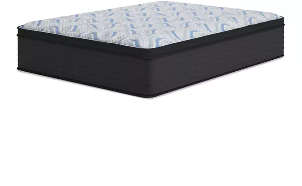 elite springs et gray/blue full mattress by ashley