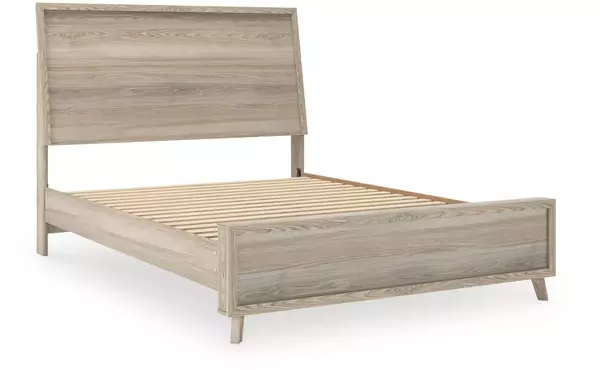 hasbrick tan queen/king platform rails by ashley