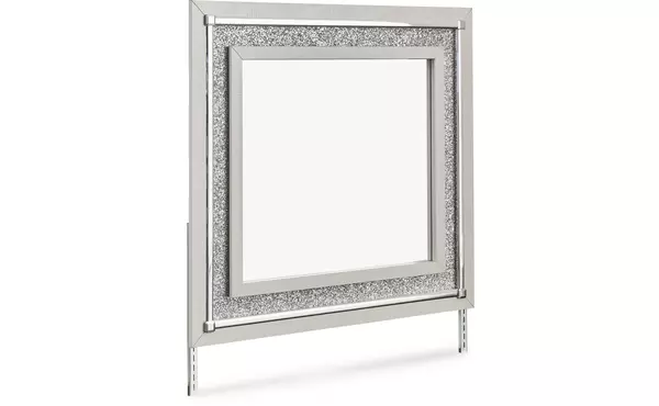 zyniden silver bedroom mirror by ashley