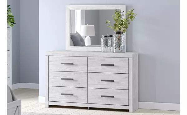 cayboni whitewash bedroom mirror by ashley