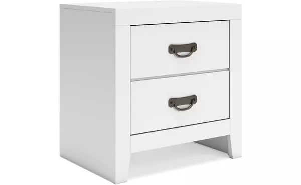 binterglen white two drawer night stand by ashley