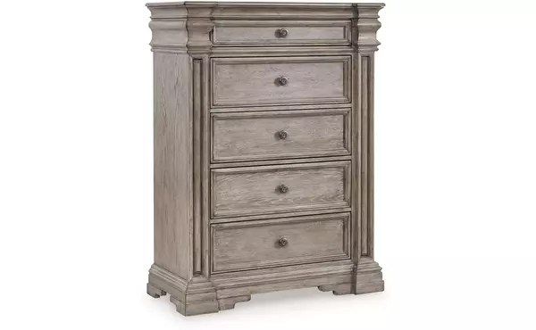 blairhurst light grayish brown five drawer chest by ashley