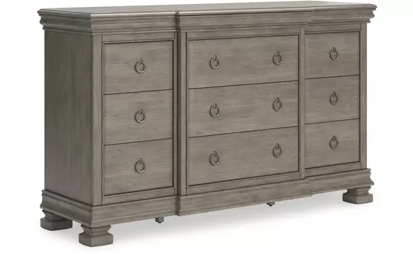lexorne gray dresser by ashley