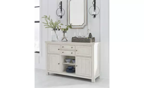 robbinsdale antique white dining room server by ashley