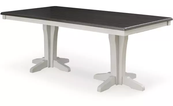 darborn gray/brown rect dining room table top by ashley