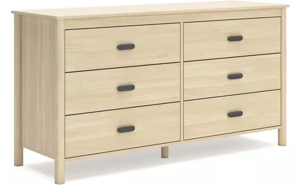 cabinella tan six drawer dresser by ashley