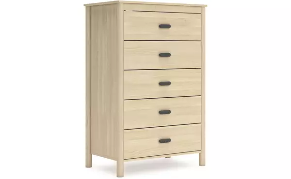 cabinella tan five drawer chest by ashley