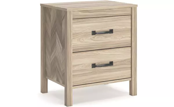 battelle tan two drawer night stand by ashley