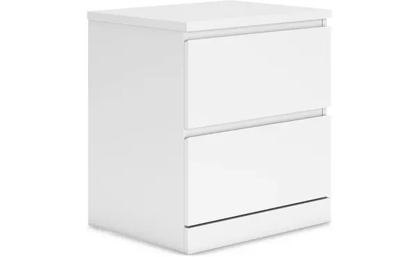 onita white two drawer night stand by ashley