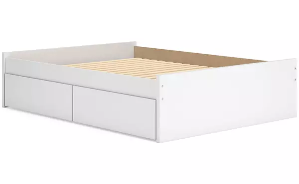 onita white queen platform bed panels by ashley